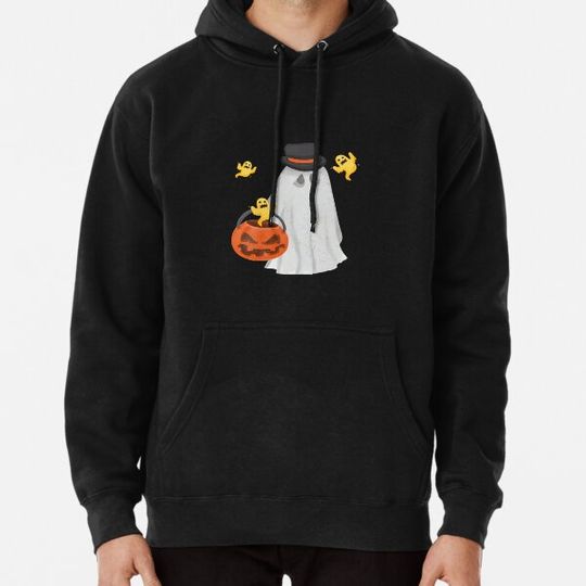 Discover Halloween Costume Vintage Floral Ghost Pumpkin Funny ,Funny Halloween Gift For Kids & Adult Hoodies