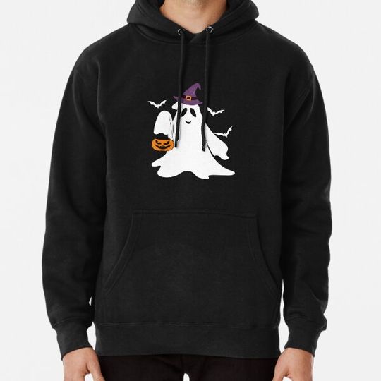 Discover Halloween Costume Vintage Floral Ghost Pumpkin Funny ,Funny Halloween Gift For Kids & Adult Hoodies