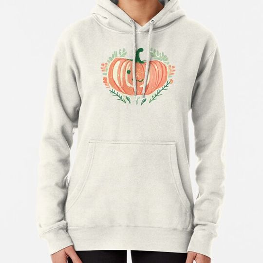 Discover cute happy floral pumpkin | botanic Flower halloween season autumn fall Hoodies
