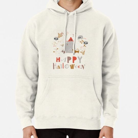 Discover Cartoon cute little halloween ghost - Happy Halloween Hoodies