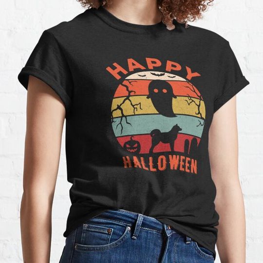 Discover Akita Happy Halloween T-shirts