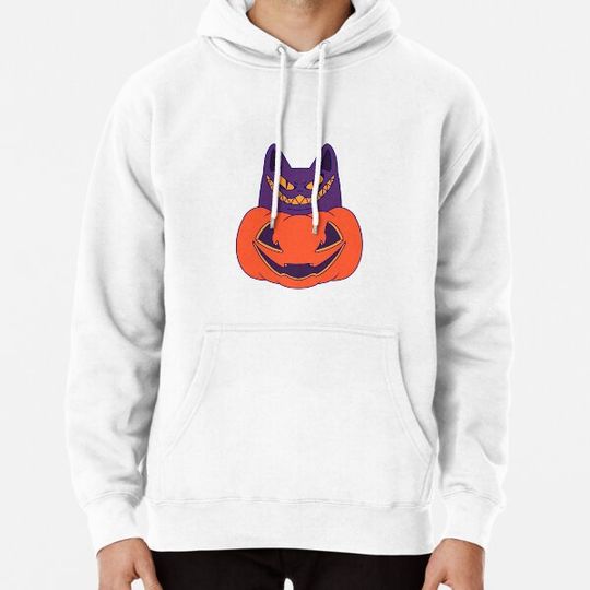 Discover Cat Inside a Pumpkin Halloween Hoodies