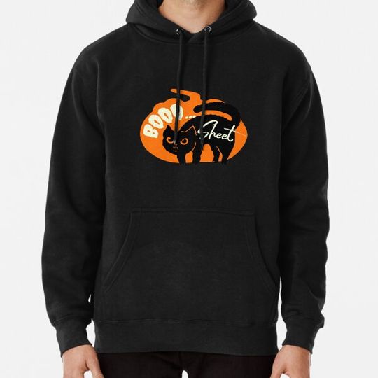 Discover This is Some Boo Sheet Black Cat Halloween Hoodies