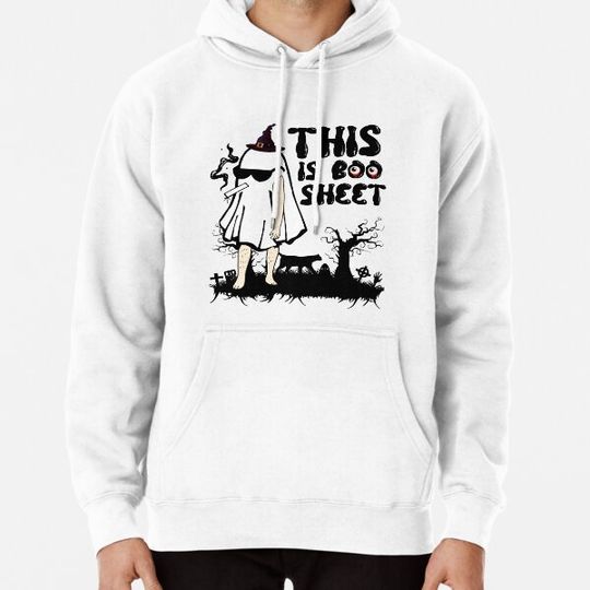Discover this is boo sheet smokes at night Halloween Costume 2023 T-Shirt Hoodies