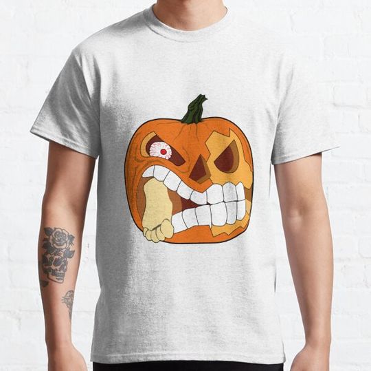 Discover Halloween Scary Pumpkin Head T-shirts