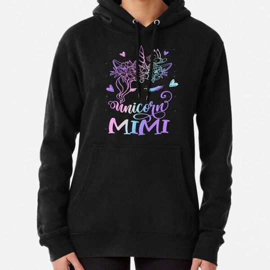 Discover Unicorn Mimi Family Matching Mommy Birthday Squad Mom Hoodies
