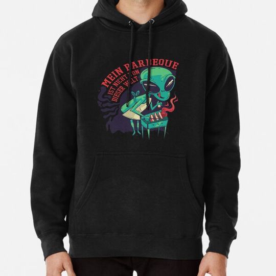 Discover Barbecue Alien Universe Aliens Nerd Geek Space Stars Planets Halloween Birthday Christmas Gift Hoodies