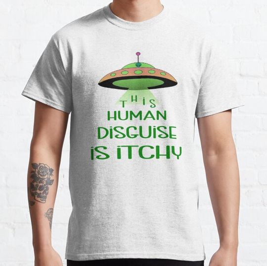 Discover This Human Disguise Is Itchy, Funny Halloween T-shirts