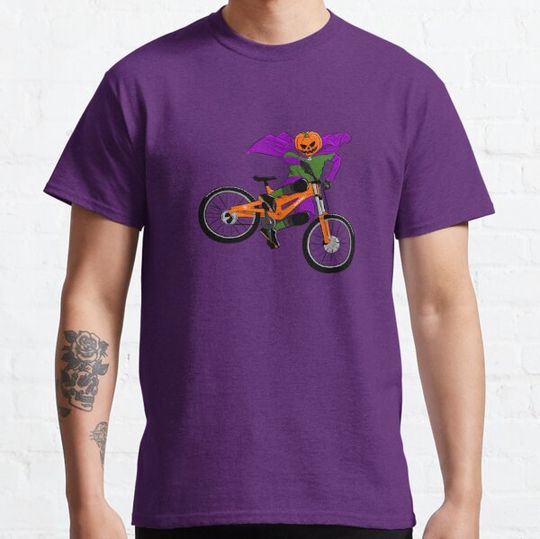 Discover Halloween Jack O Lantern Mountainbike Tailwhip T-shirts