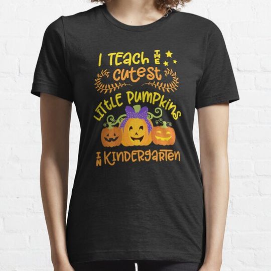 Discover Kindergarten Teacher Pumpkin Halloween Fall Cute Quote Teach T-shirts