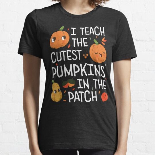Discover Halloween Teacher Costume Pumpkin Patch Kindergarten Women T-Shirt T-shirts
