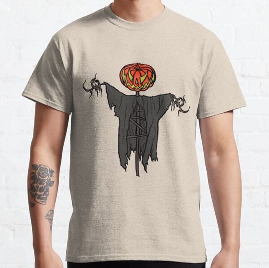 Discover Pumpkin Head Scarecrow Halloween Horror T-shirts