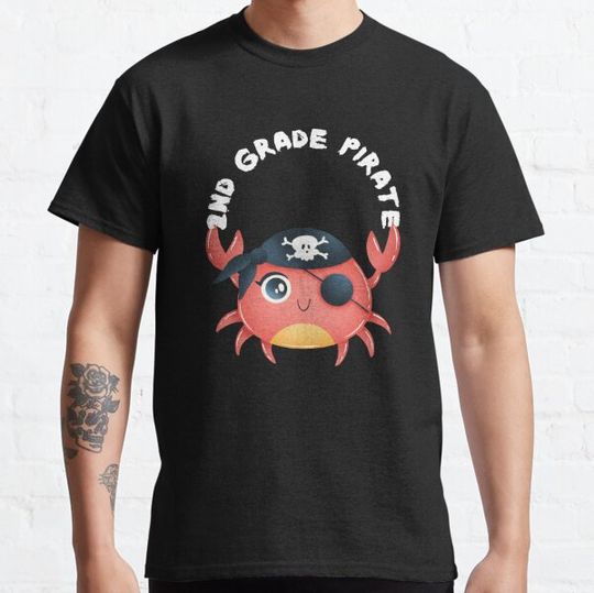 Discover 2nd Grade Pirate Halloween Gift  For Students, Kids Costume T-shirts