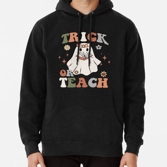 Discover Groovy Trick Or Teach Ghost Hoodies