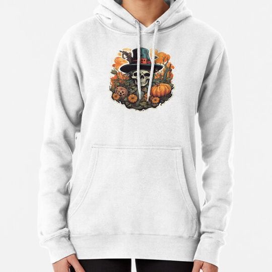 Discover Scarecrow Skull Skeleton Flowers Pumpkins Hoodies