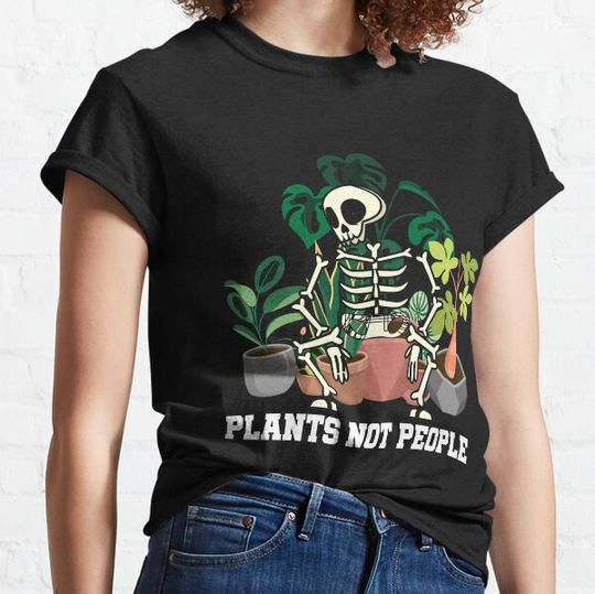 Discover Plants Not People Skeleton - Funny Halloween - Vegan Skeleton T-shirts