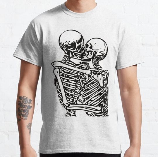 Discover Kissing skeletons rib cage T-shirts