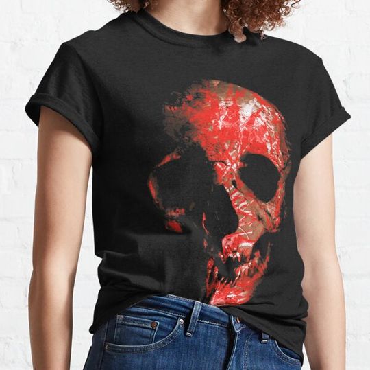 Discover shamanic red skull T-shirts