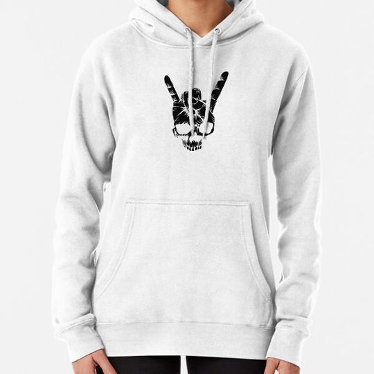Discover Skeleton Hand Rock On - Rocker Hand Skull Hoodies