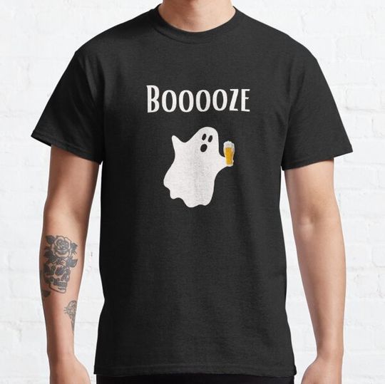 Discover Booooze Halloween Beer T-shirts