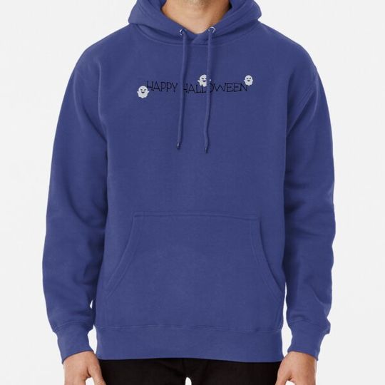 Discover happy halloween ghost letters Hoodies