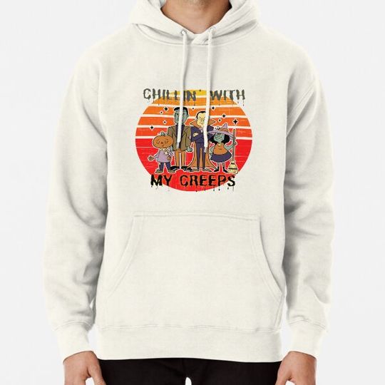 Discover Chillin with my creeps halloween characters Hoodies