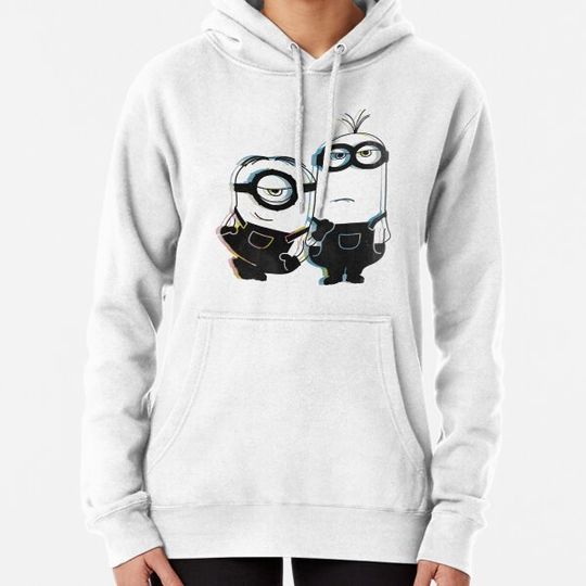 Discover Minions Stuart And Kevin Glitch Hoodies
