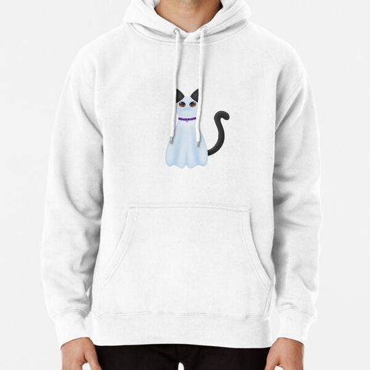 Discover Boo Halloween Ghost Cat Hoodies