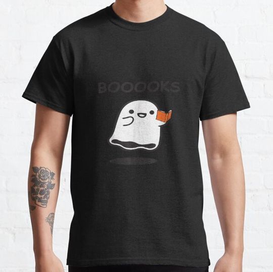 Discover Booooks-Ghost-Books-Halloween-Reading-Librarian T-shirts