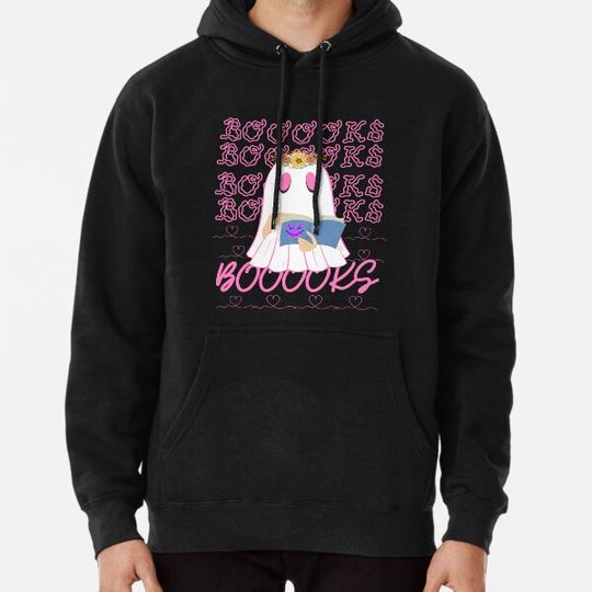 Discover Booooks Ghost Read Books Halloween funny books lovers Hoodies