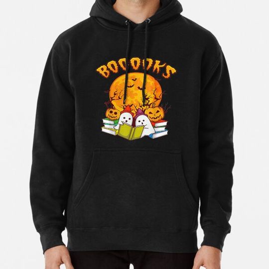 Discover Halloween Shirt Funny Kids BOOOOKS GHOST Hoodies