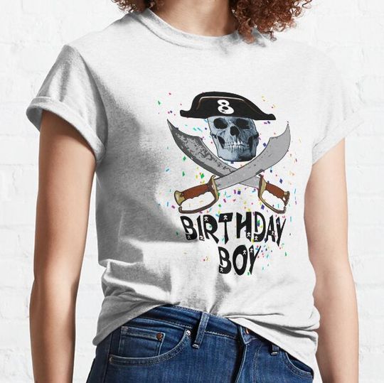 Discover Birthday Boy 8 Pirate T-shirts
