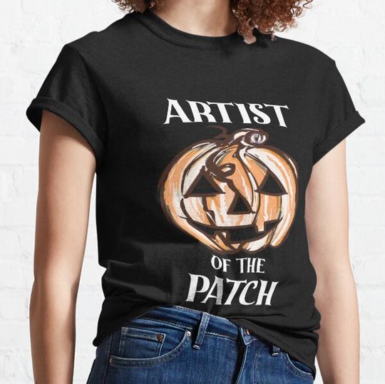 Discover Halloween Painted Pumpkin ARTIST Of The Patch Family Jack O Lantern T-shirts