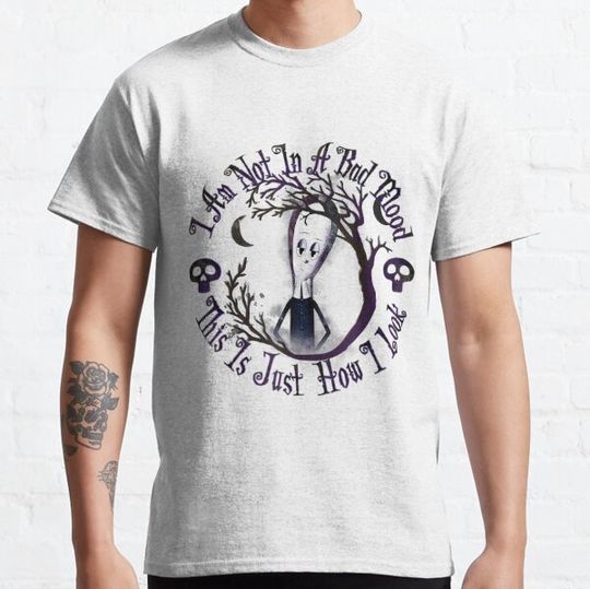 Discover Addams Family Wednesday Just How I Look Portrait Text T-shirts
