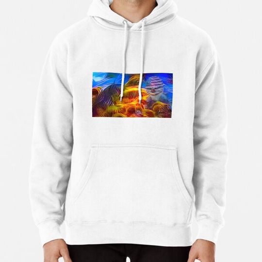 Discover Terror Clown overlooking a surrealist forest Hoodies
