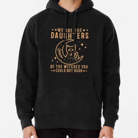 Discover We Are The Daughters of the Witches You Could Not Burn - Vintage Sunset Funny Halloween Witch Costume Hoodies