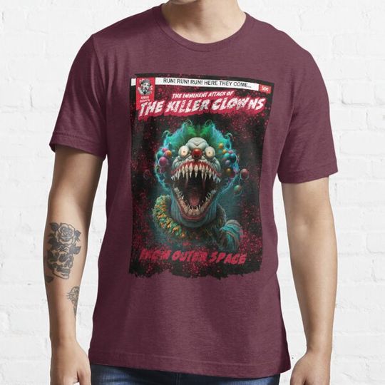 Discover Killer clowns from outer space,The imminent attack.  comic book cover T-shirts