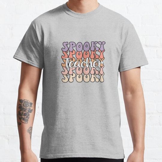 Discover Spooky teacher Ghost Halloween T-Shirt T-shirts