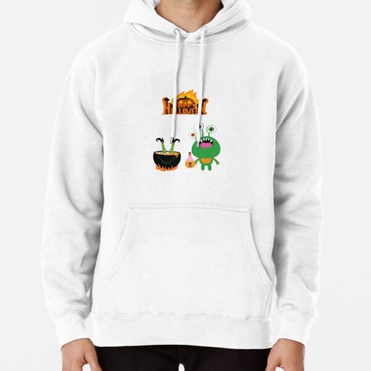 Discover Halloween Ghost Vintage Nightmare Death Rides Horror Movie Pumpkin Spooky Friends Sanderson Hoodies