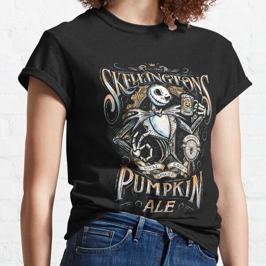 Discover Nightmare Before Christmas - Skellingtons Pumpkin Ale T-shirts