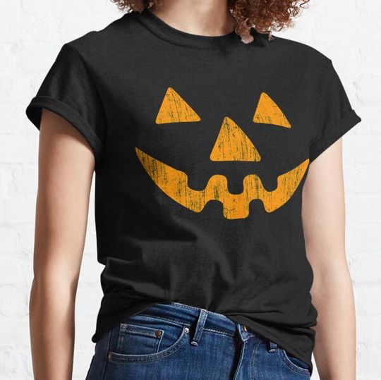 Discover Pumpkin Face Halloween Dark T-shirts