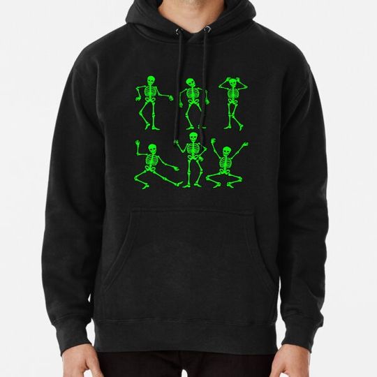 Discover Dancing Skeletons Dance Challenge Girl Boys Kids Halloween Hoodies