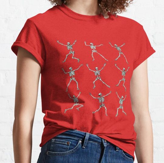 Discover Dancing Skeletons Halloween Design T-shirts
