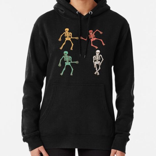 Discover Dancing Skeletons Dance Challenge For Men Hoodies