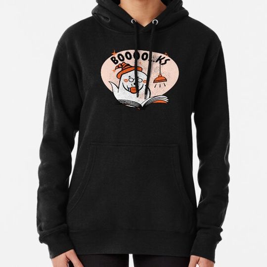 Discover Cute Ghost Reading Books Halloween Hoodies