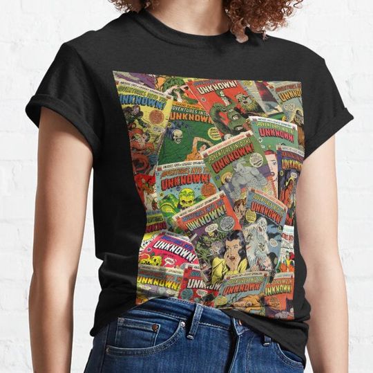 Discover Vintage Comic Book - Adventures into the Unknown T-Shirt