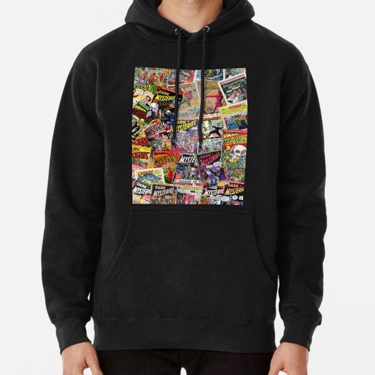 Discover Vintage Comic Book - Dark Mysteries Halloween Hoodie