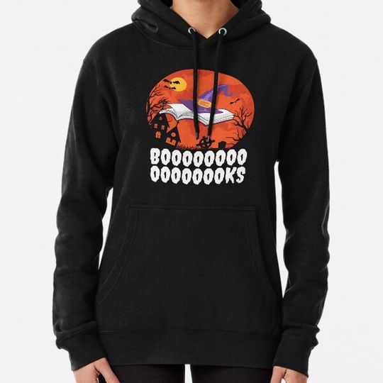 Discover Funny Boo Books Halloween Design Hoodies