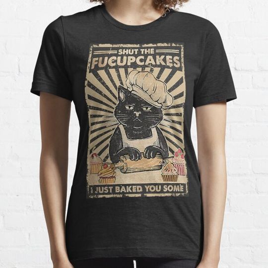 Discover Shut The Fucupcakes Black Cat T-shirts