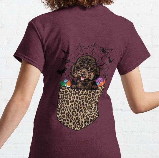 Discover Cute Poodle Dog Lover Gift Leopard Poodle Halloween T-shirts